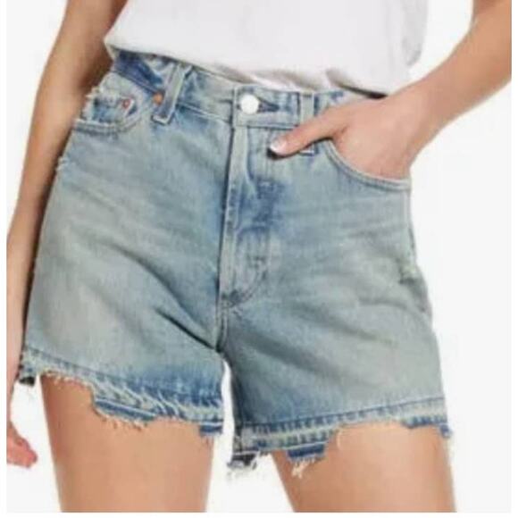 AG Adriano Goldschmeid shorts Alexxis cutoff denim - Picture 1 of 4